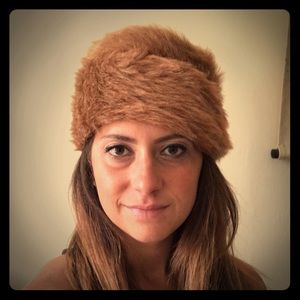 Vintage Brown Faux Fur Brown Hat